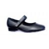 Velcro Fastening - Low Heel Tap Shoe - Black (P1 Upwards)-0