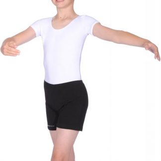 Boy's Short Sleeve Ballet Leotard - White-0